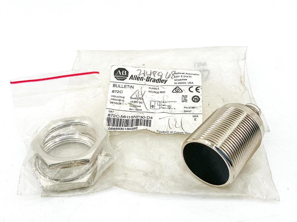New Allen Bradley 872C-MH15NP30-D4 Inductive Proximity Sensor 30VDC 200mA Ser.E