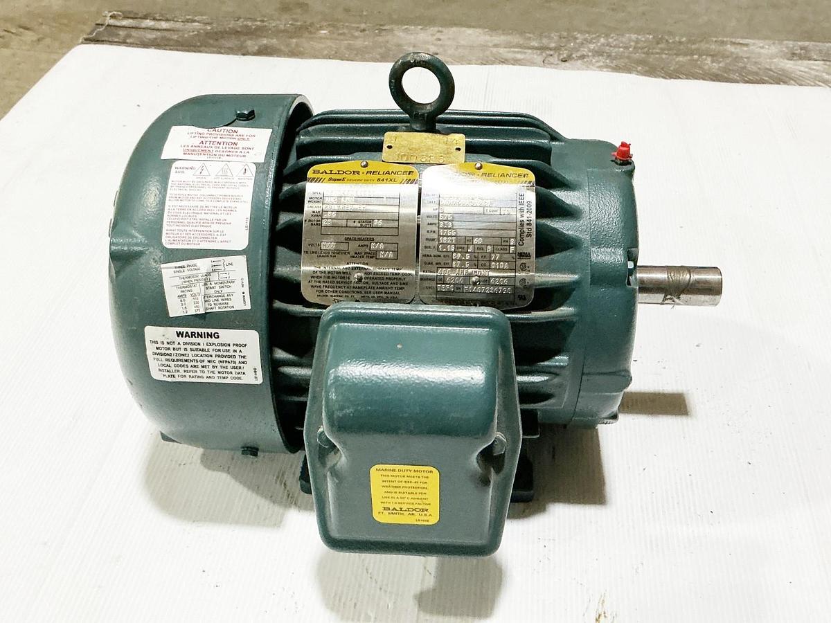 Used Baldor ECP83661T-5 Electric Motor 3HP 575V 3Ph 3.3A 1755RPM 06H759X31961