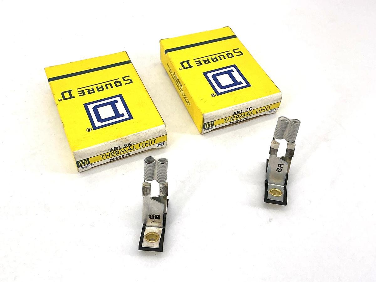 Lot of 2 New Square D AR1.26 Overload Relay Thermal Unit 58632