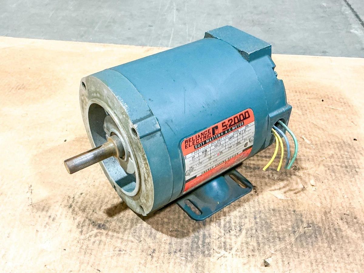 Used Reliance P56H1320Z Electric Motor 1/2HP 3PH 460V 1725RPM