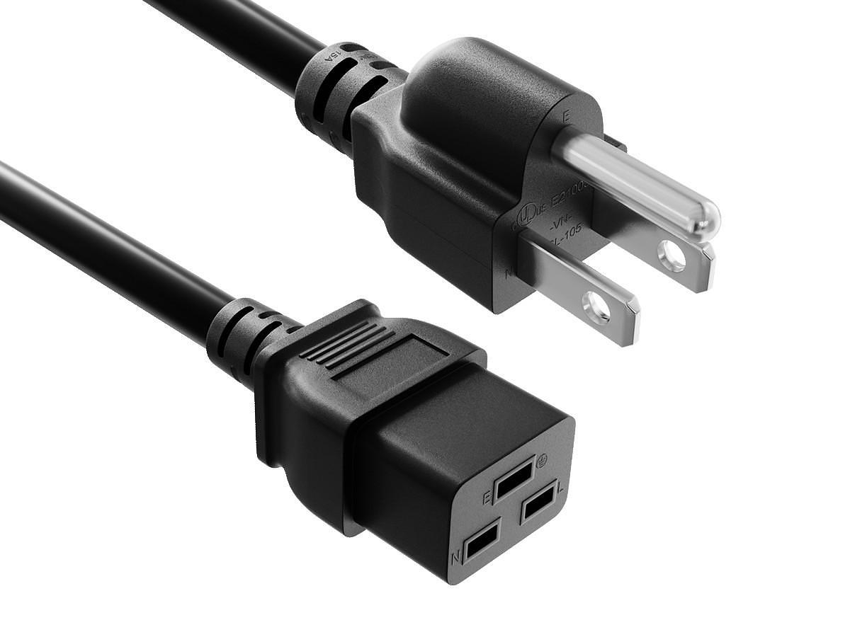 New Lot of 2 Tripp Lite P010-012 Power Cord 120V 12' 10A
