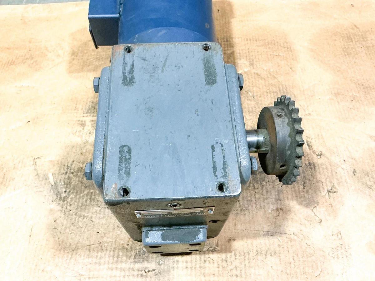 Used Leeson Dayton 121035.00 Electric Motor Model C145T17FC35D W/ S6MDF3111N Gear Box
