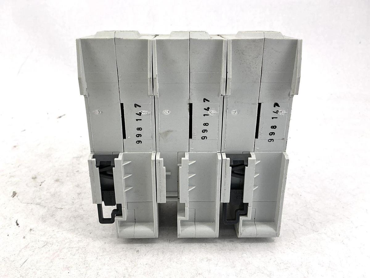 Used Lot of 2 Allen Bradley 1492-FB3J30-L Ser B Fuse Holder 30A 600V Class J Fuse