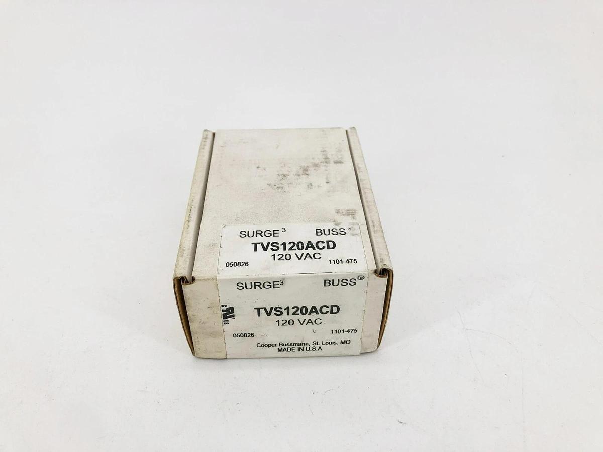 New Bussmann TVS120ACD Surge Suppressor 120VAC - Sealed Box