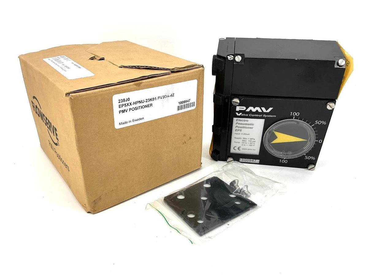 New Flowserve PMV EP5XX-HPNU-23K01-PV9DA-4Z Pneumatic Positioner 4-20mA 150PSI