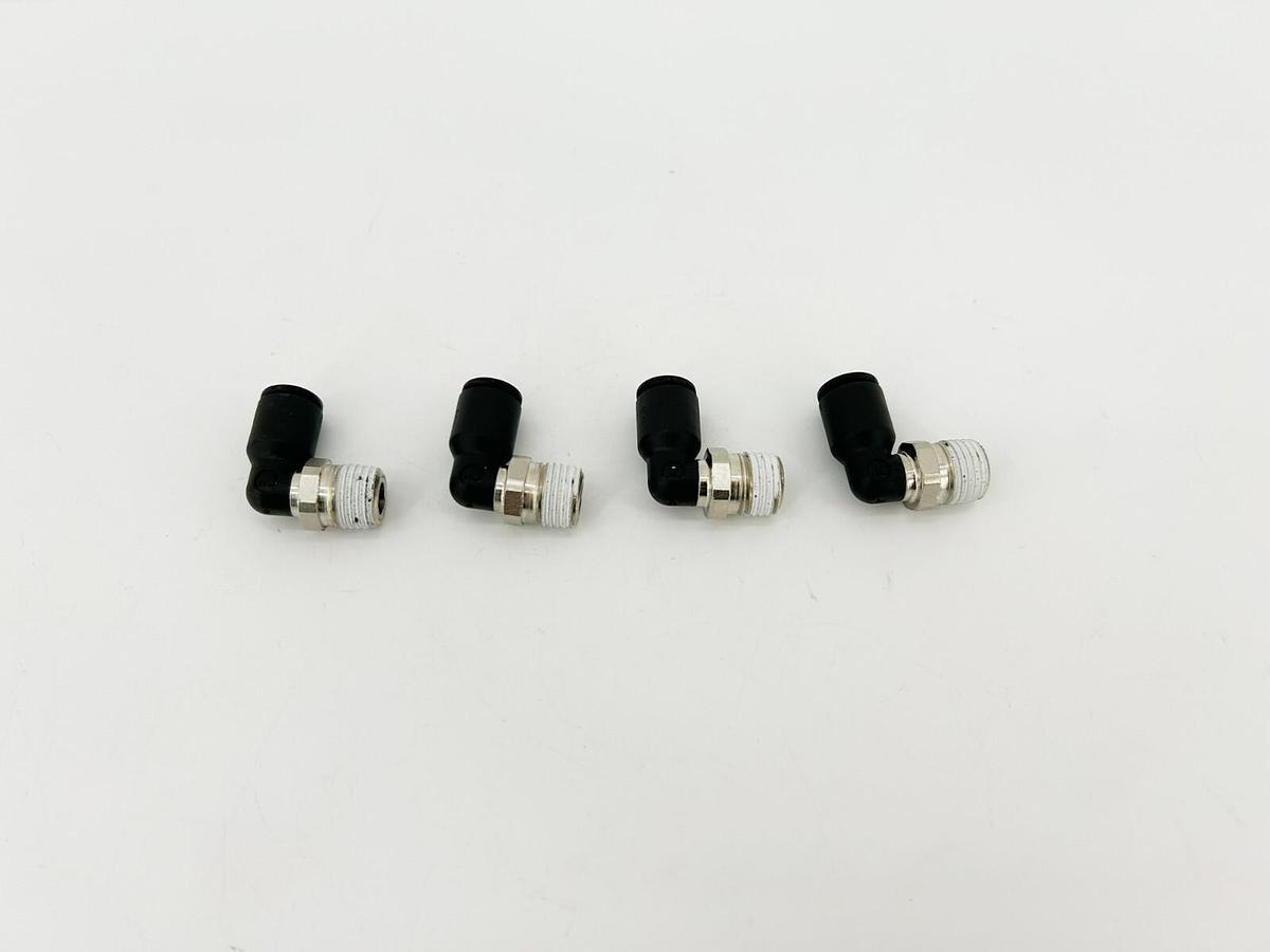 Lot of 4 New Lawson 87626 Male Elbows, 90 Deg. 5/16" x 1/4", 290PSI