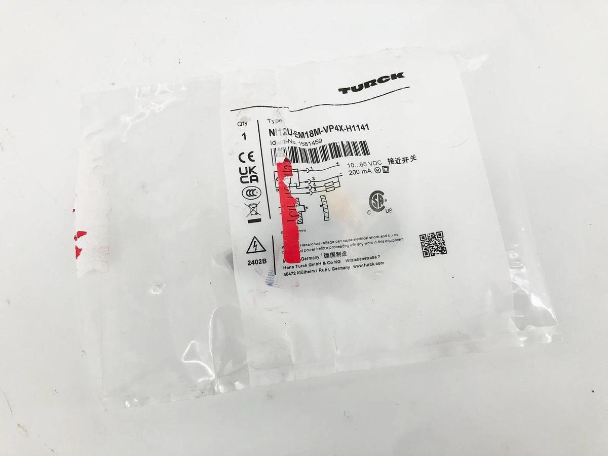 New Turck NI12U-EM18M-VP4X-H1141 Proximity Sensor 10-65VDC 1581459