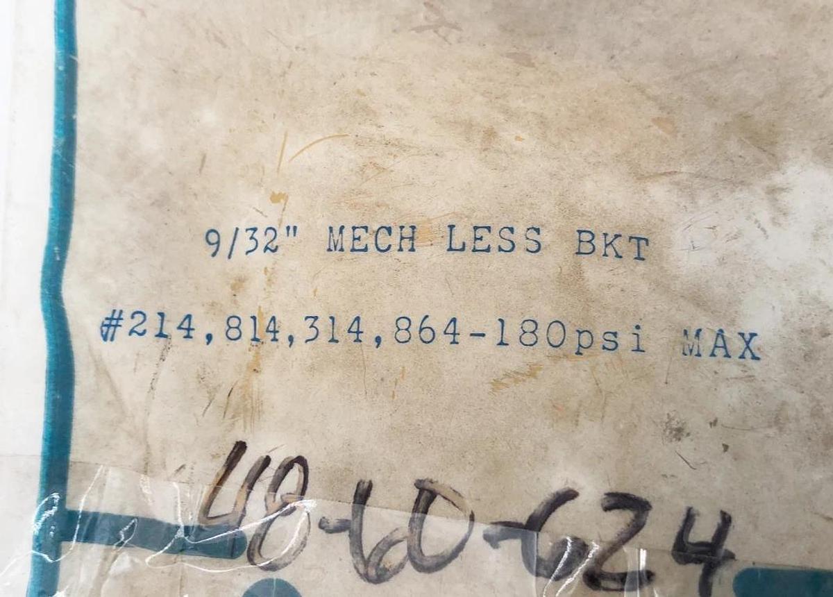 New Armstrong 9/32" MECH LESS BKT Kit #214 814 314 864 180psi Max