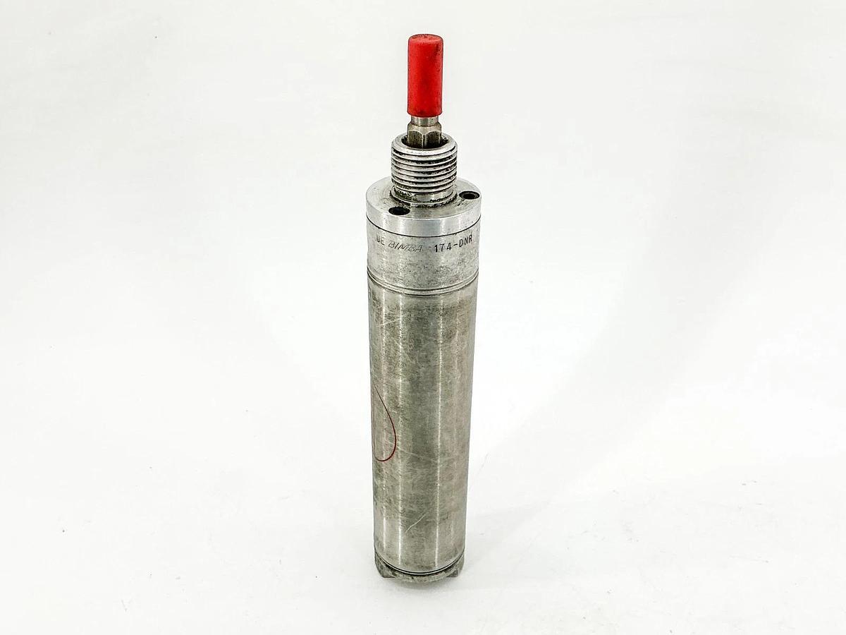 Used Bimba 174-DNR Pneumatic Cylinder 1-1/2" Bore 4" Stroke Stainless Steel