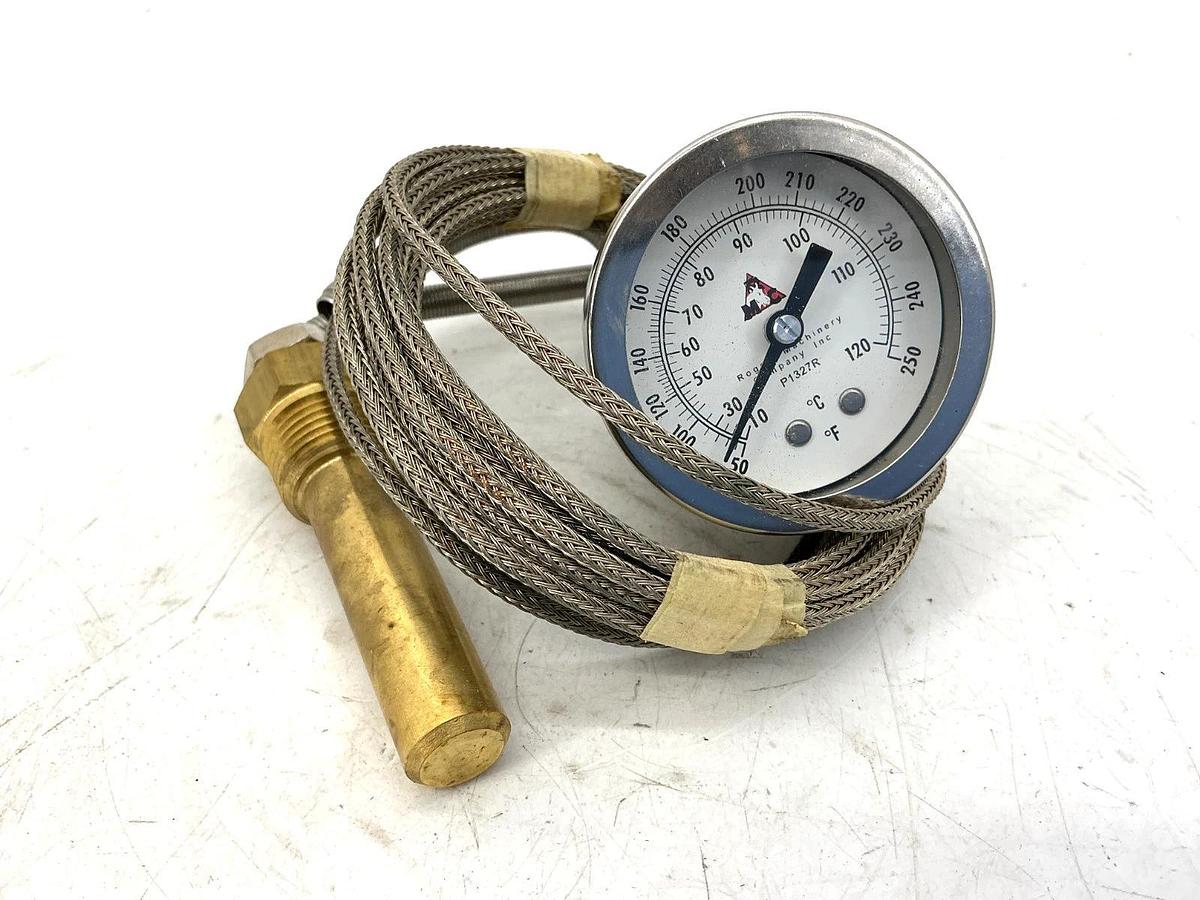 New Rogers Machinery P1327R Temperature Gouge Model W Range 50-250F 10-120C