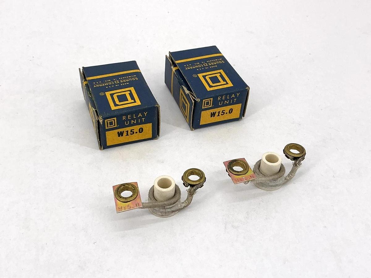 Lot of 2 New Square D W15.0 Overload Relay Unit