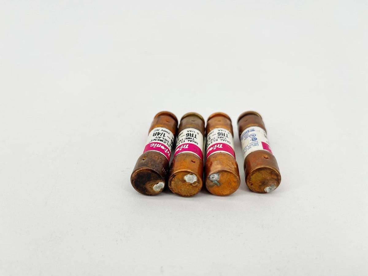 Lot of 4 New Ferraz Shawmut TR6-1/4R Class RK5 Fuses 6.25A  250V