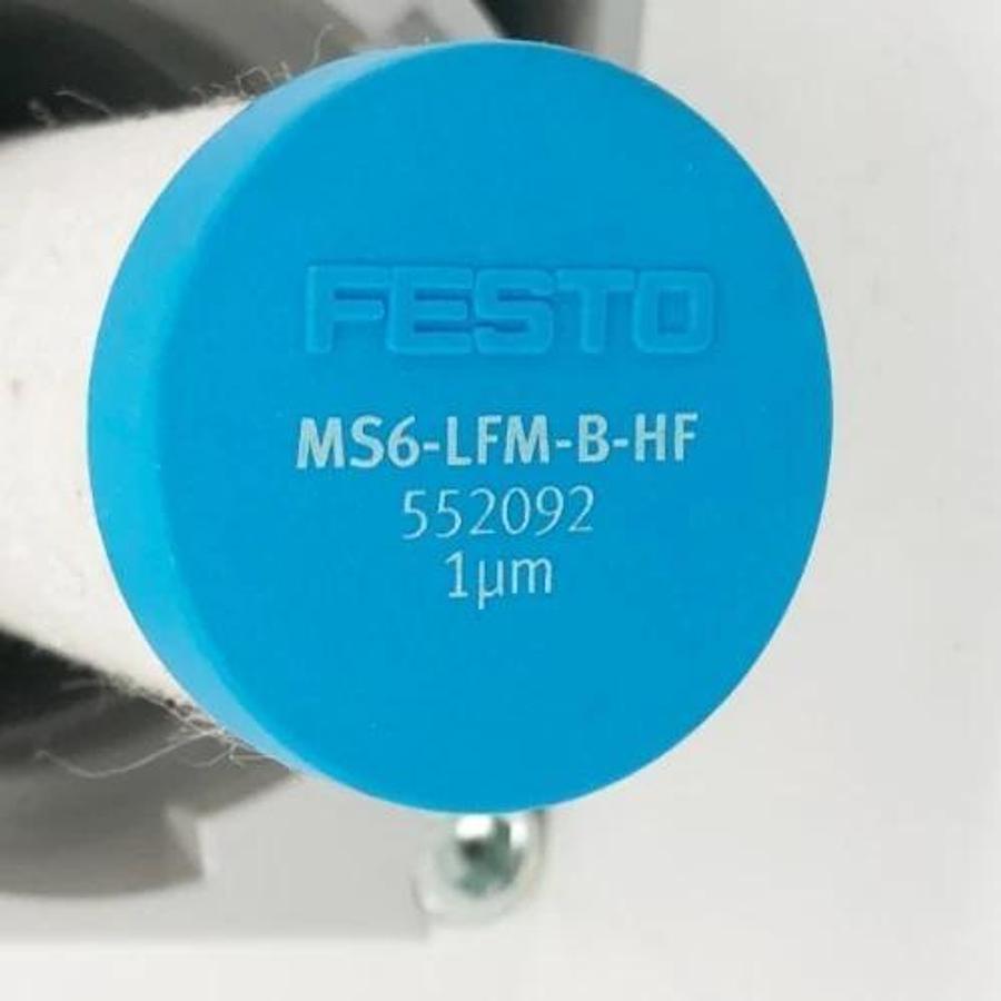 New Festo MS6-LFM-1/2-B-R-M-HF-DA Pneumatic Filter 527670 300psi - Missing Parts