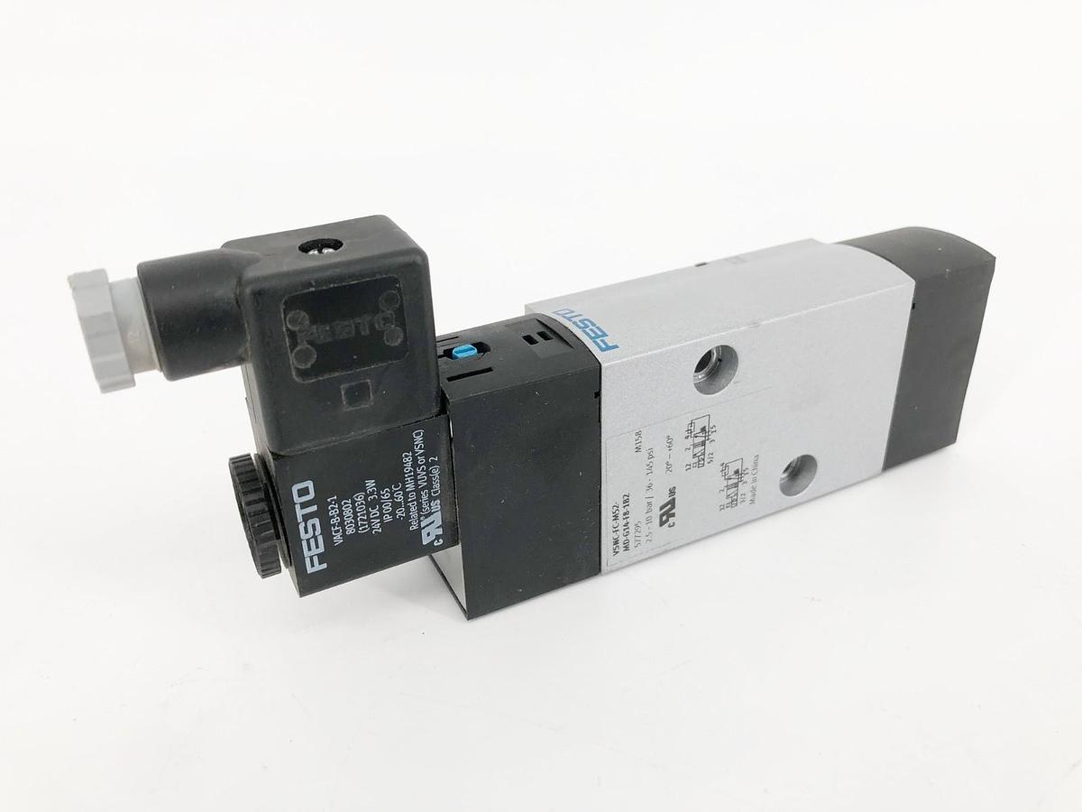 New Festo VSNC-FC-M52-MD-G14-F8-1B2 Solenoid Valve 577295 36-145psi - No Box