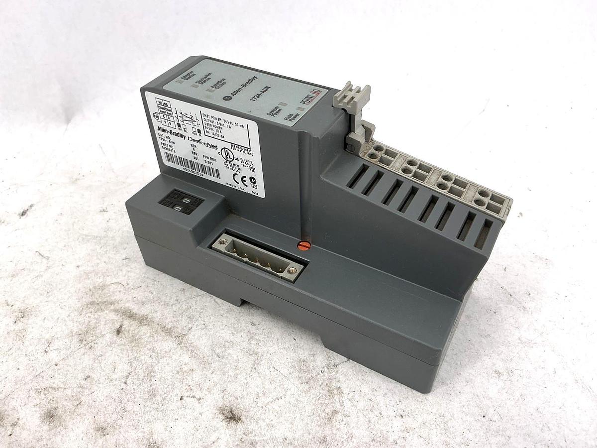 New Allen Bradley 1734-ADN Ser B Point I/O Network Adaptor 10A 24V - No Box