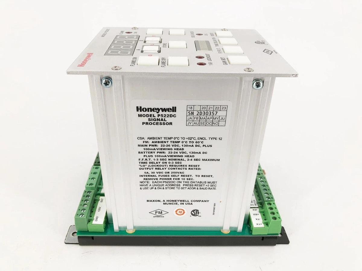 New Honeywell P522DC DC Signal Processor Main Pwr 22-26VDC Battery Pwr 22-24VDC