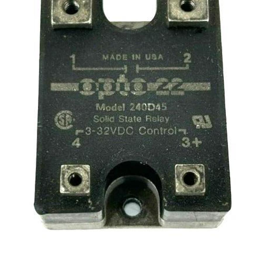 Used Opto-22 240D45 Relay, 3-32VDC