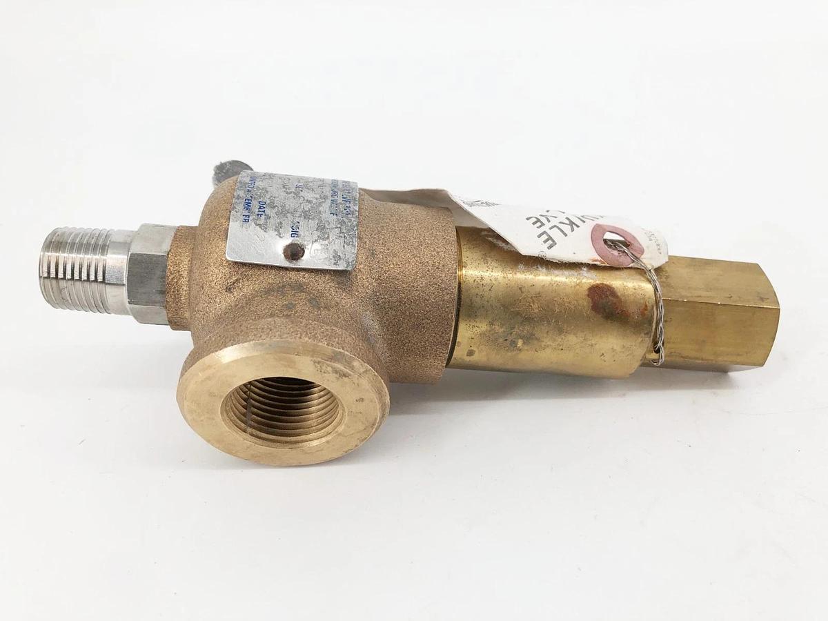 Used Kunkle 913BDCM01-JE Relief Valve 1/2" Set 650psig Capacity 88 GPM