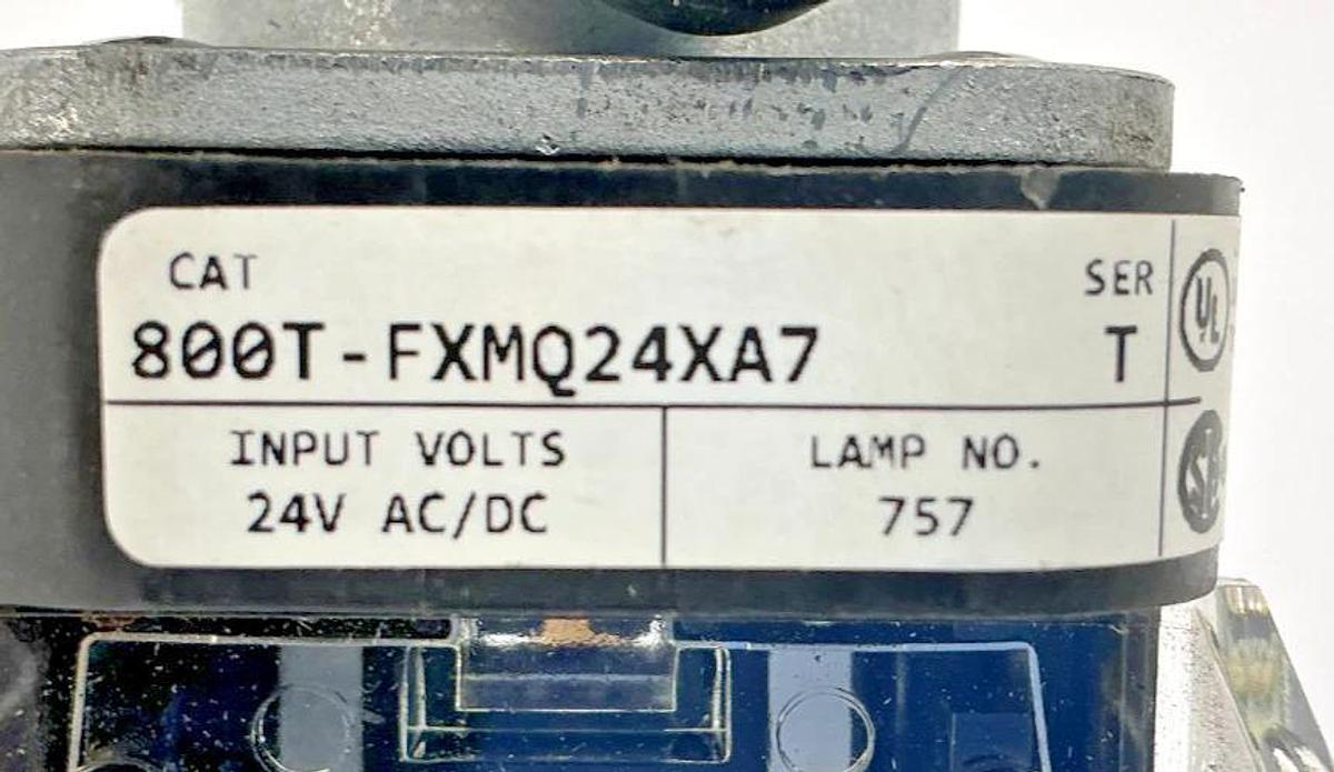 New Allen Bradley 800T-FXMQ24XA7 Ser T 30mm Push-Pull Device 80T PB 3Pos