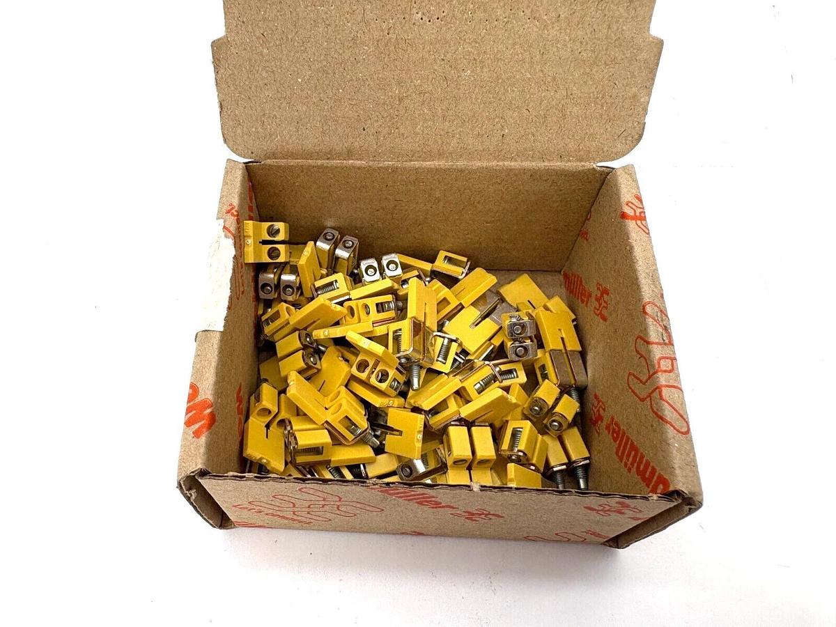 Box of 50 New Weidmuller WQV 2.5/2 Cross Connector Terminals 2P 32A Insulated
