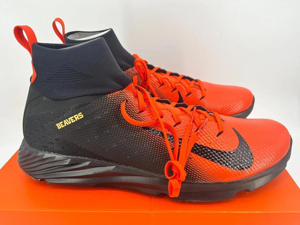 Nike VPR Untouchable SPD TF 2 SMU P Black/Orange Size 16 OSU Beavers Cleats
