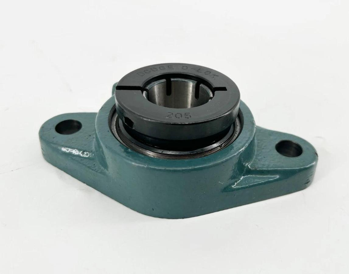 New Dodge F2B-DL-100-NL Flange Bearing 1" Bore 2-Bolt 079280 R0422/1701