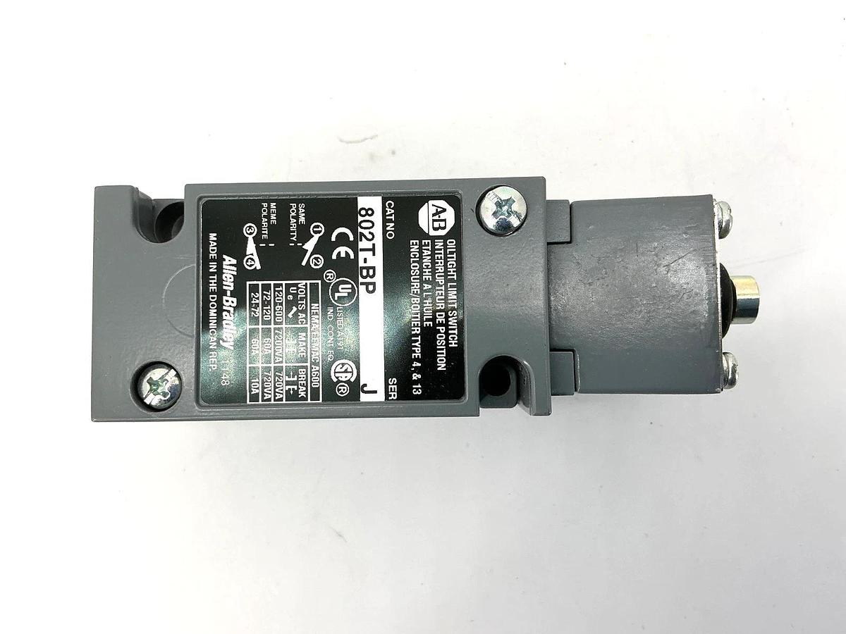 New Allen Bradley 802T-BP Ser J Oiltight Limit Switch 10A 600VAC 802TBP