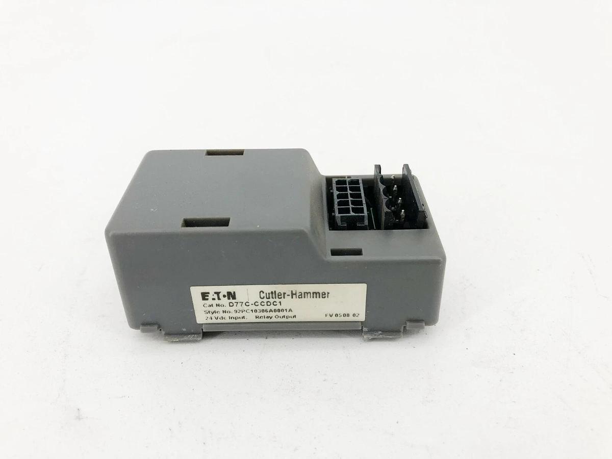 Used Eaton Cutler Hammer D77C-CCDC1 Output Relay Module 24VDC Input