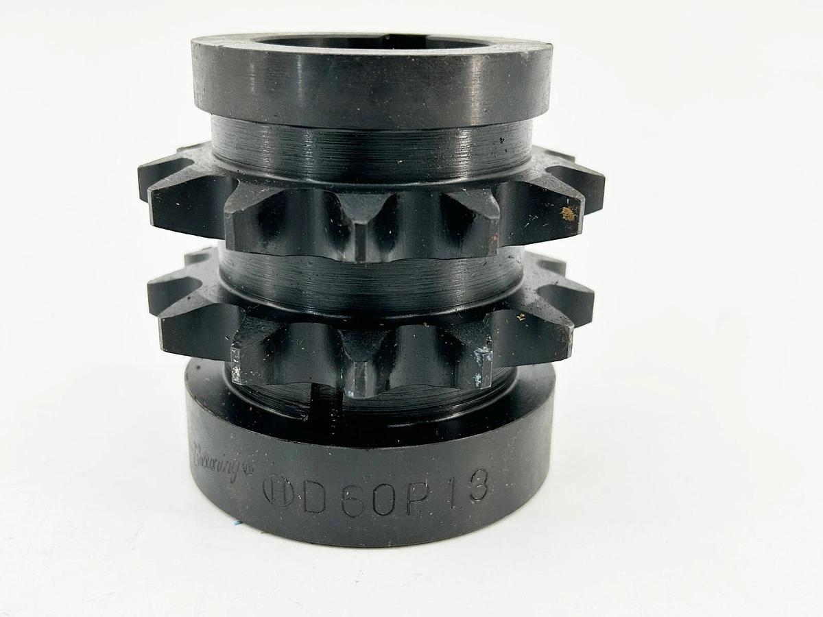 New Browning D60P13 Split Taper Bushed Roller Chain Sprocket 2 Strand 13 Teeth