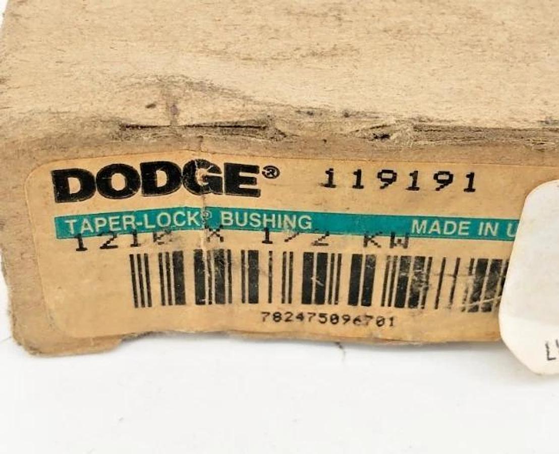Lot of 2 New Dodge 1210 X 1/2 KW Taper Lock Bushings 119191