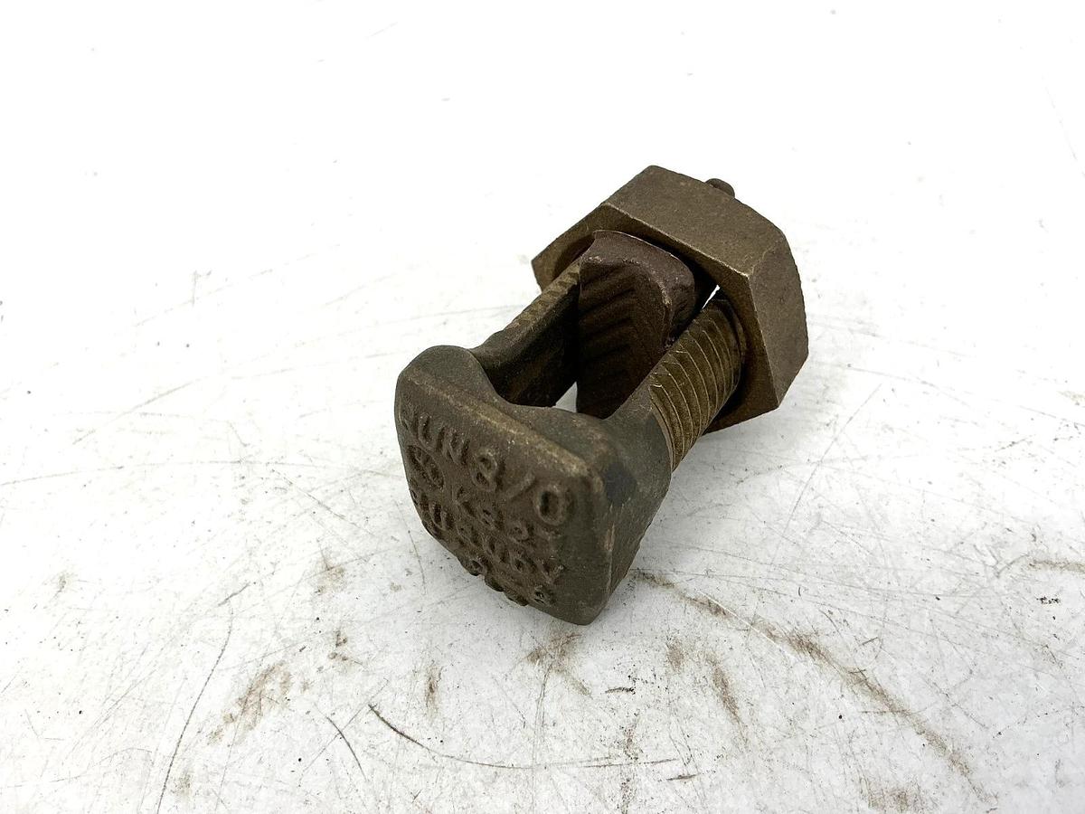 Used Lot of 3 Burndy KS27 Split Bolt Connector Copper RUN 3/0 3/0-8 TAP KS-27