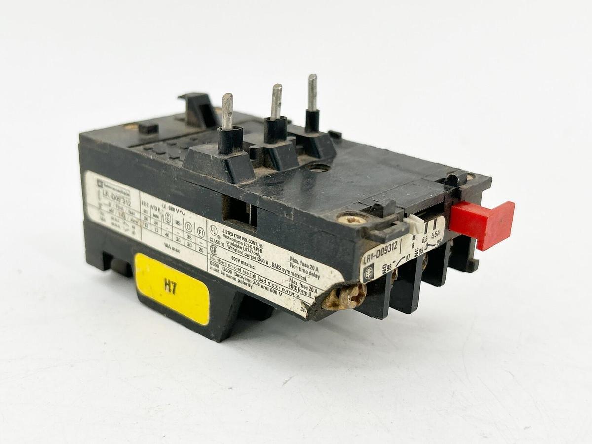 Used Telemecanique LR1-D09-312 Overload Relay 20A 600V 3 P