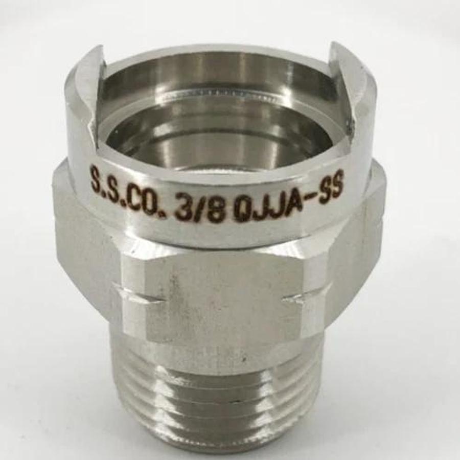 Lot of 4 New Spraying Systems 3/8QJJA-SS Quickjet Nozzles 3/8 W/O Tip