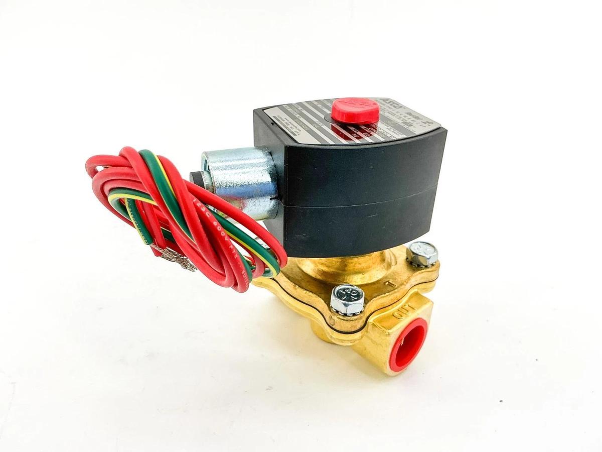 New Asco EF8210G002 24VDC Solenoid Valve 1/2" Pipe 5-100PSI 11.6W