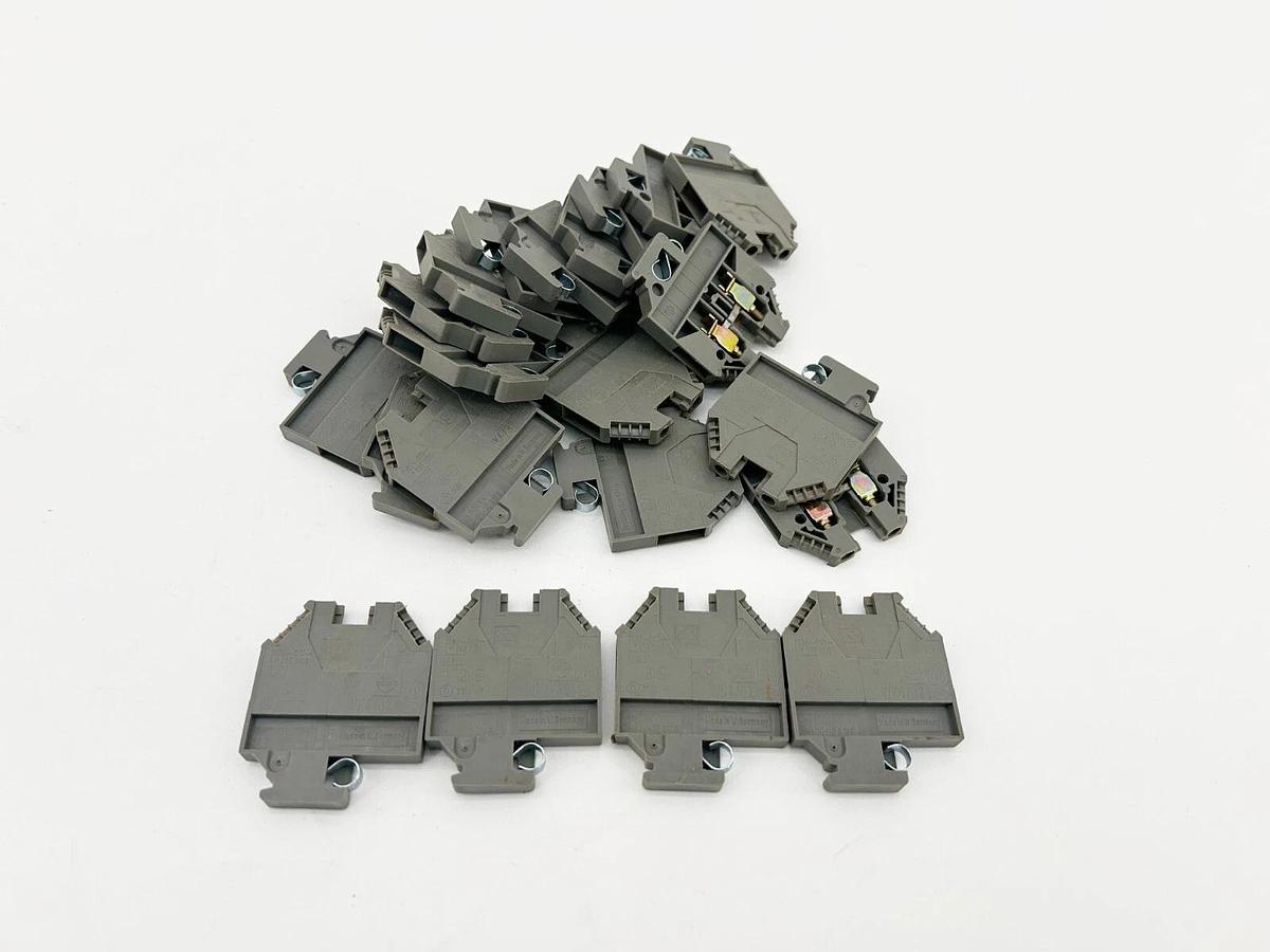 New Lot of 20 Wireland WK4/32 Terminal Block 500V 2 POS Grey 500V - No Box