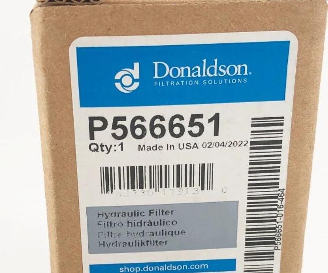 New Donaldson P566651 Hydraulic Filter Cartridge