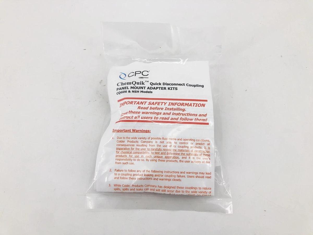 New CPC NSHPMKIT12 Panel Mount Kit for NSH (EPDM)