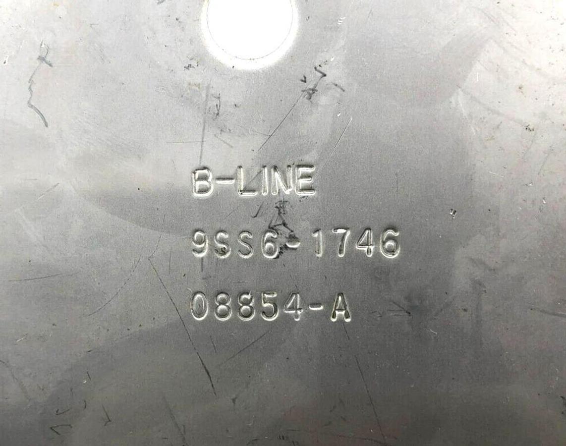 Used Lot of 4 Cooper B-Line 9SS6-1746 Horizontal Adjustable Splice Plates 6" Channel