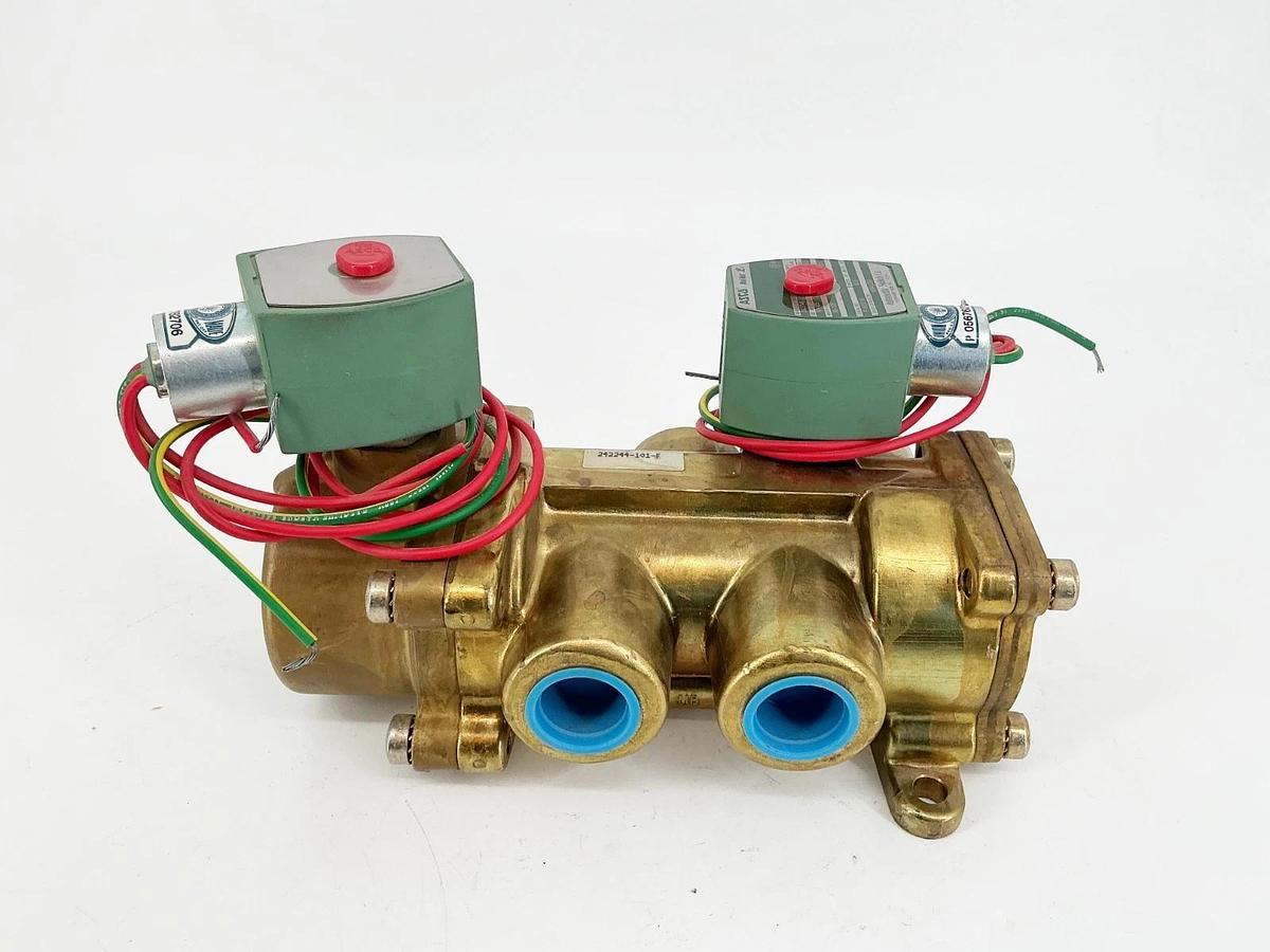 New Asco 8344G54 24VDC 4-Way Solenoid Valve 10-125PSI 3/4" Pipe 10.6W - No Box