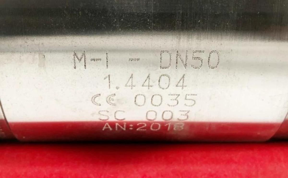 New Meca-Inox CL4LBWNI050A5FK Sanitary Check Valve M-I-DN50 CHKV-131 - No Box