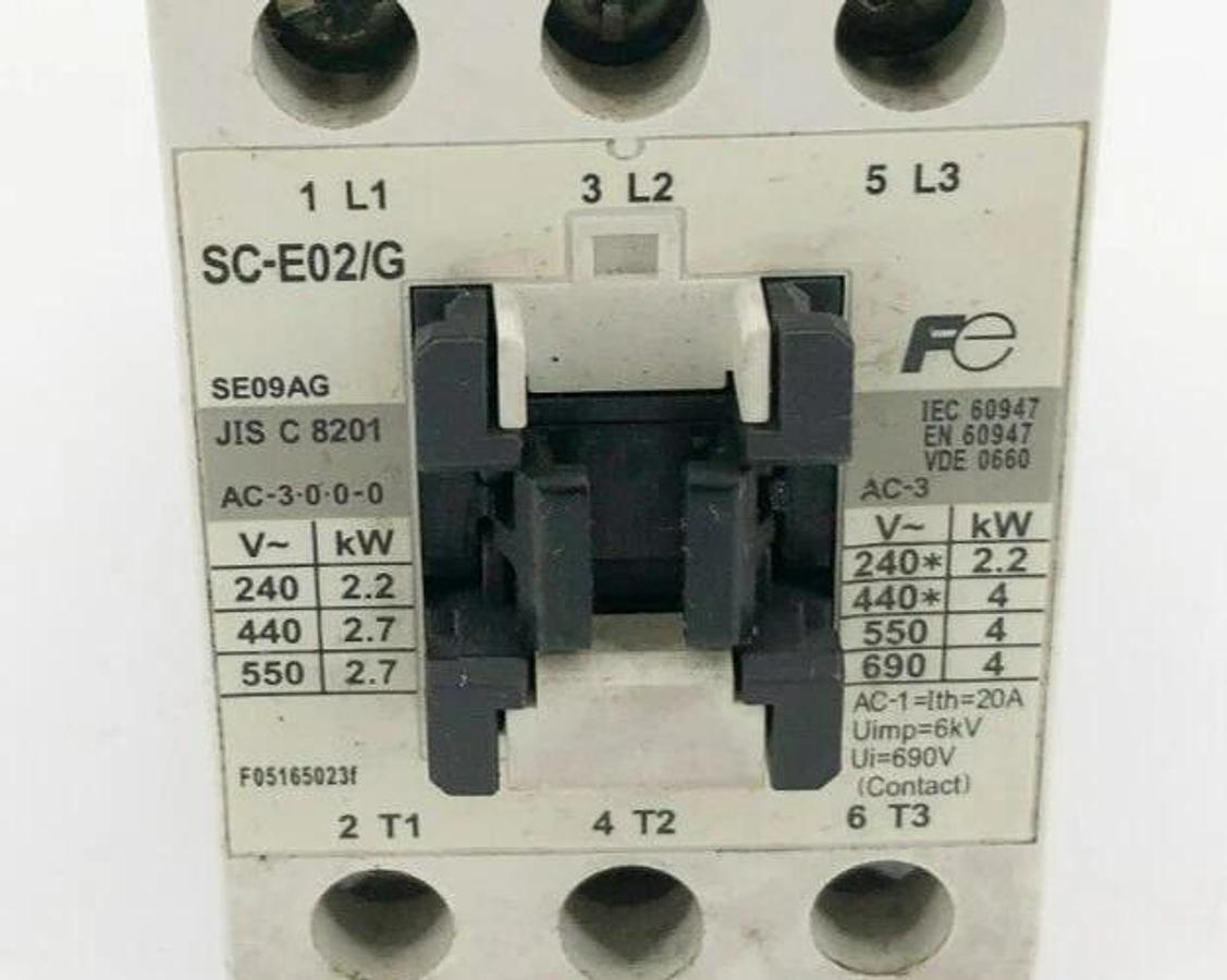 New Fuji Electric SC-E02/G Contactor 24VDC Coil