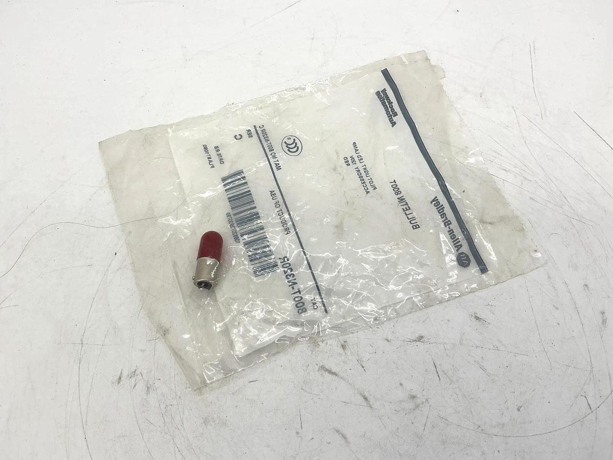 New Allen Bradley 800T-N320R Ser C Pilot Light Accessory LED Light Bulb 120V Red