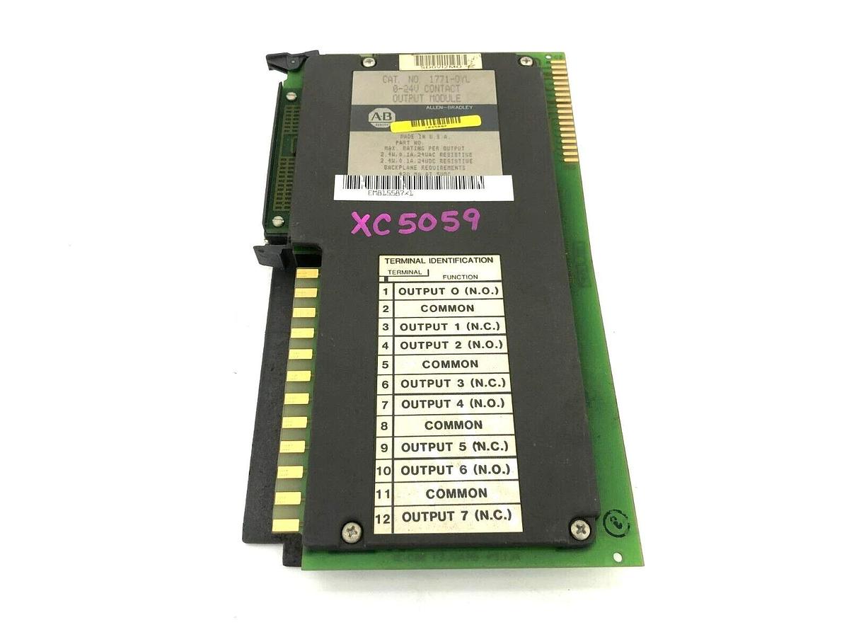 Used Allen Bradley 1771-OYL Output Module 0-24VAC/DC