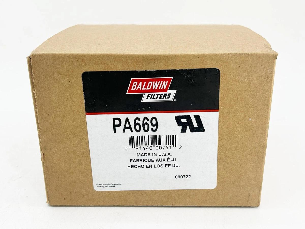 New Lot of 2 Baldwin PA669 Air Filter