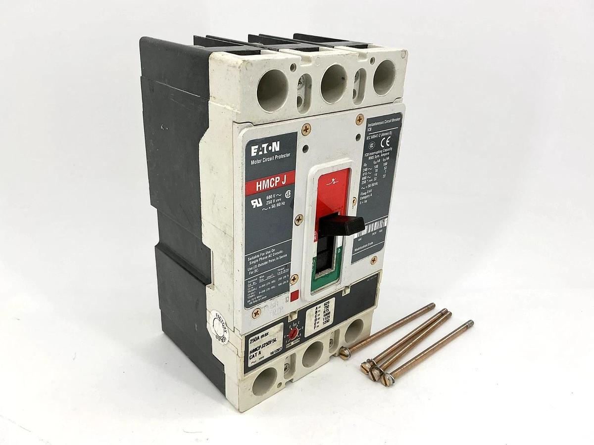 Used Eaton HMCPJ250F5L Motor Circuit Protector / Breaker 3P 250A 600VAC 50/60HZ