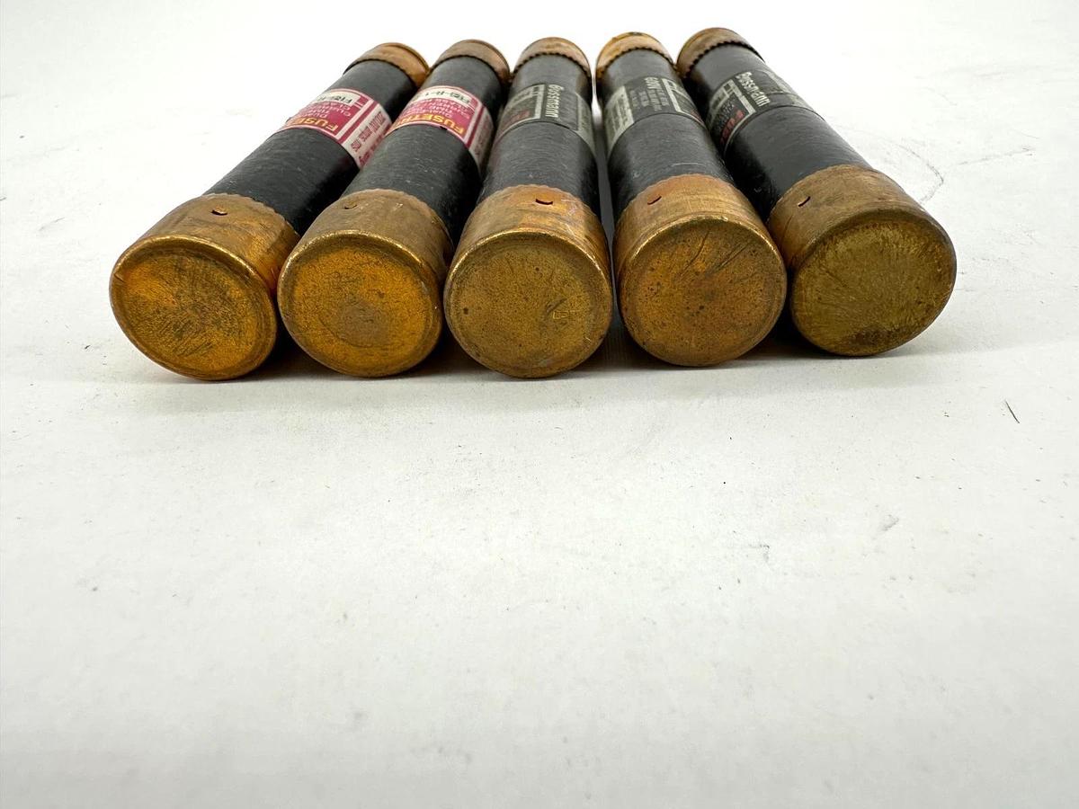 Lot of 5 New Bussmann Fusetron FRS-R-1-6/10 Fuses 600VAC/300VDC - No Box