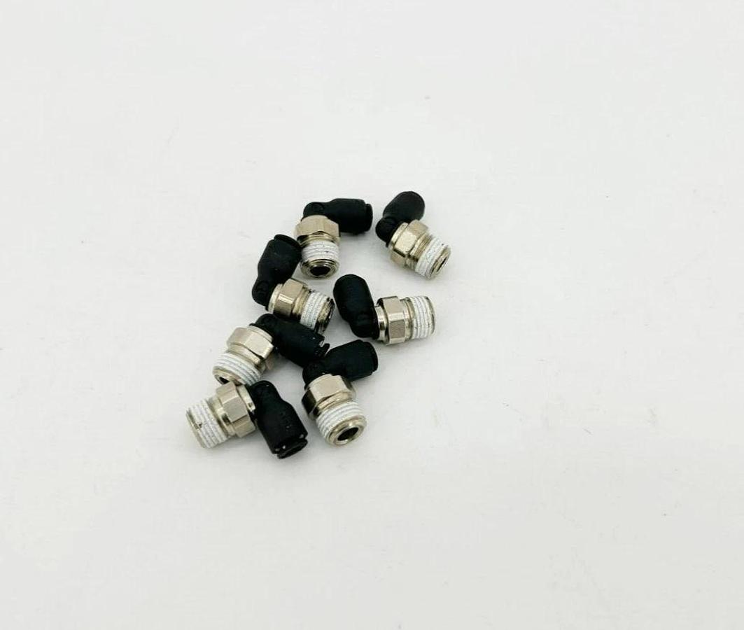 Lot of 7 New Lawson 86756 Male Elbows NPT, 1/8" Tube, 1/8" Thread