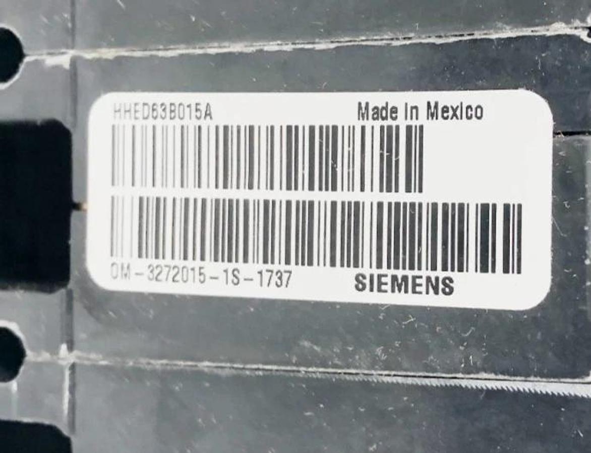 New Siemens HHED63B015A Circuit Breaker 3P 480V 15A