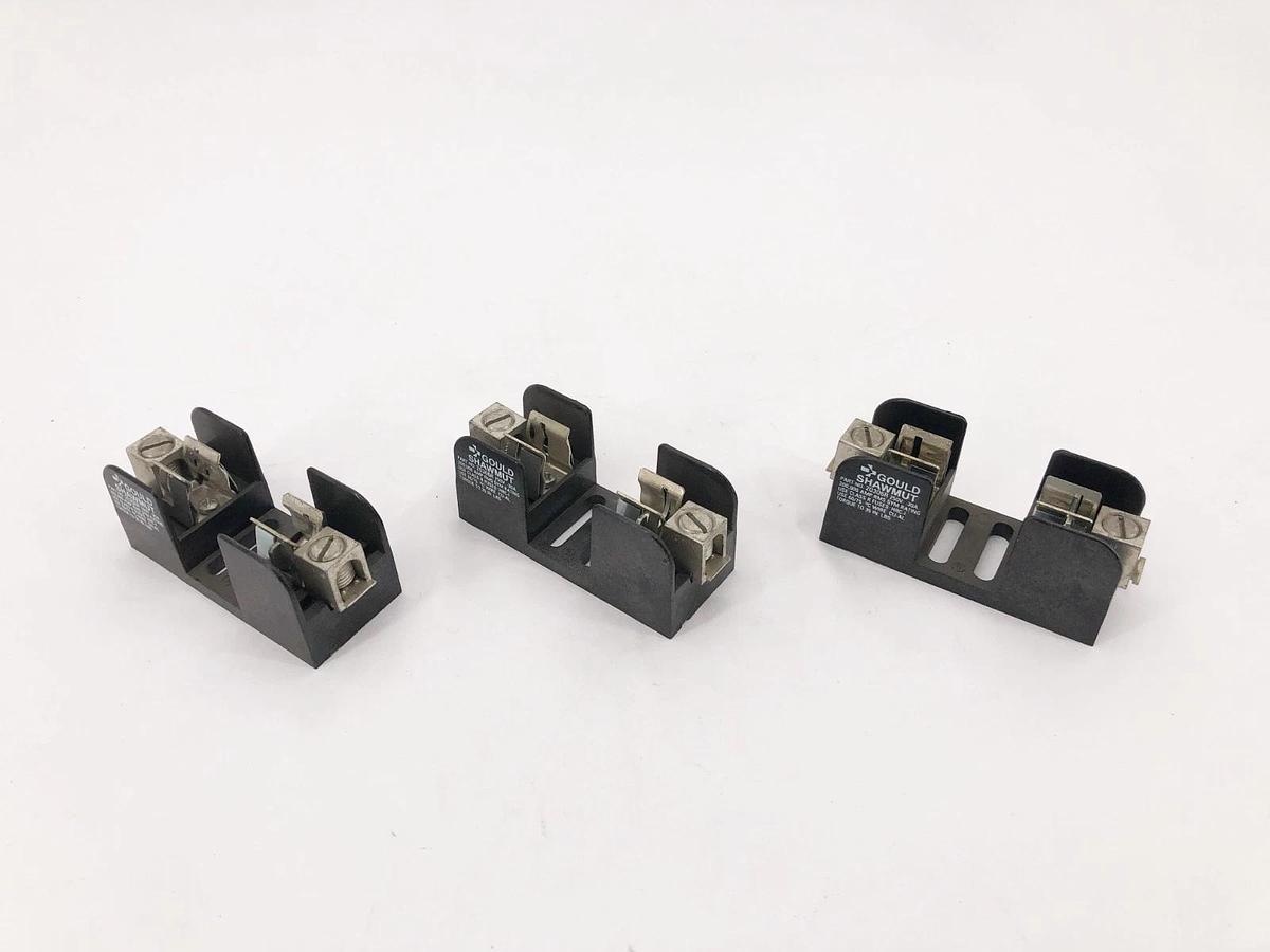 Lot of 3 New Gould Shawmut 20306R Fuseholders 250V 30A 1P - No Box