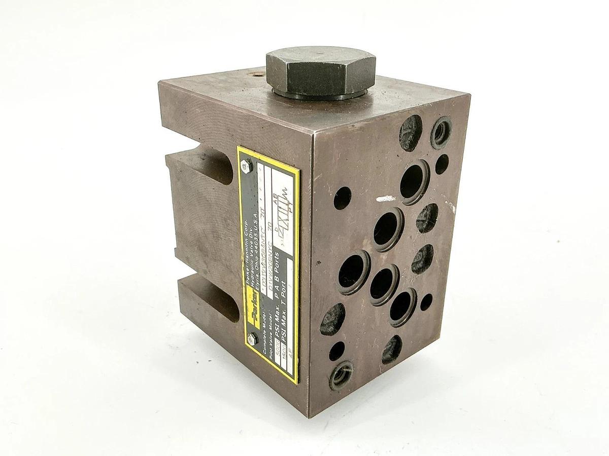 Used Parker D31VW30B4NYC-70 Valve Base Only 5000PSI